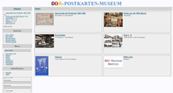 Desktop Screenshot of ddr-postkarten-museum.de